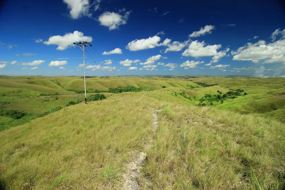 Perbukitan sabana Wairinding di Sumba Timur, Nusa Tenggara Timur